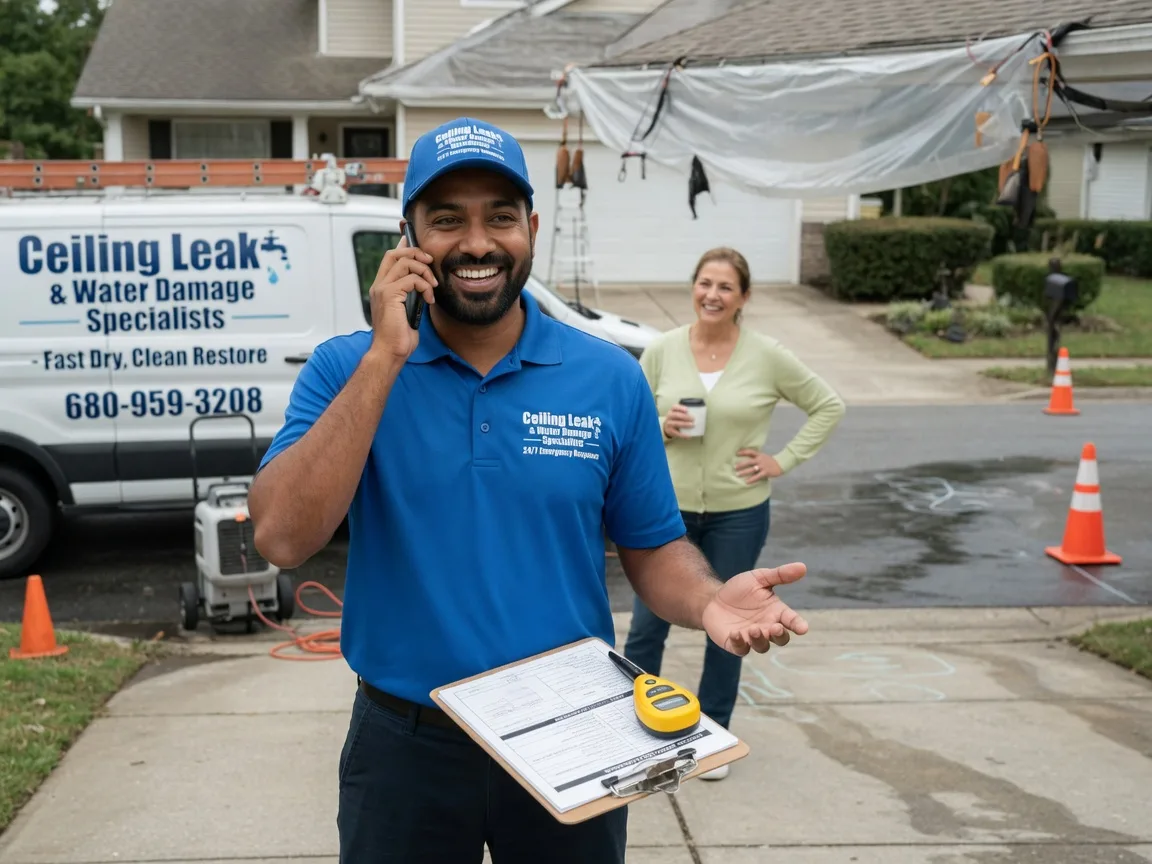 Ceiling Leak Cleanup Washington Crossing, PA FAQs